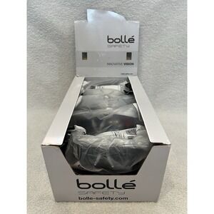 Case Of 9 Bolle Safety 41080 Safety Glasses, Rush+ Series, Anti-Fog, Frameless